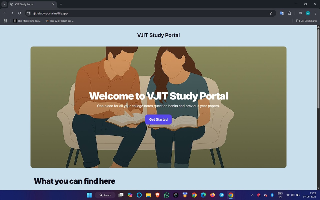 VJIT Portal Project